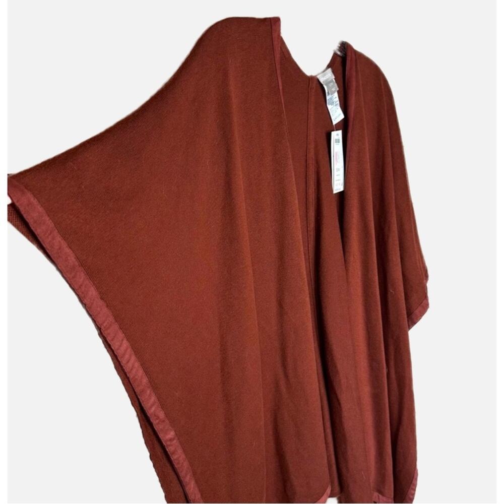 Open Wrap Duster Ruana Rustic Covering - COPPER - Picture 2 of 9